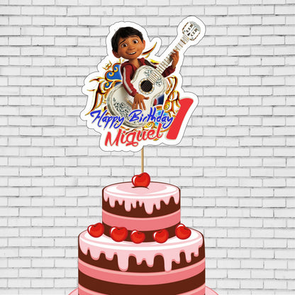 Coco Theme Personalized Cake Topper