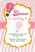 Hot Air Theme girl Personalized Invite - image 1 of 2 | Party Supplies India