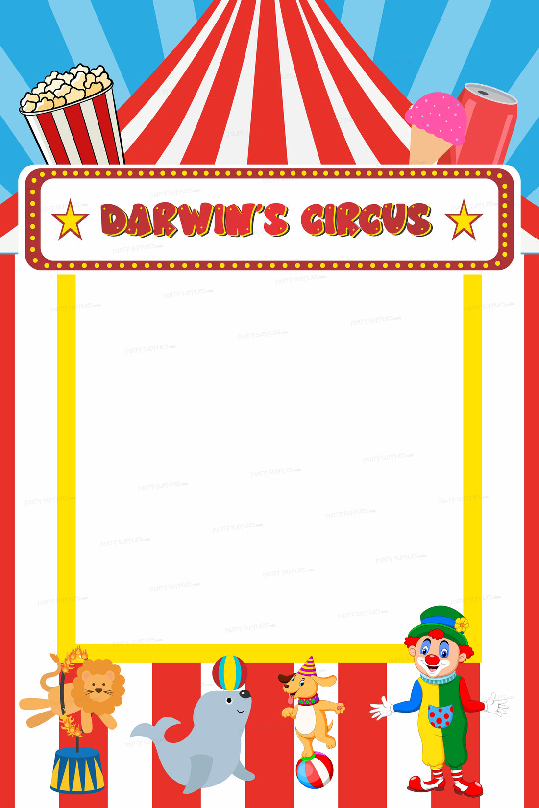 Circus Theme Personalized Photobooth