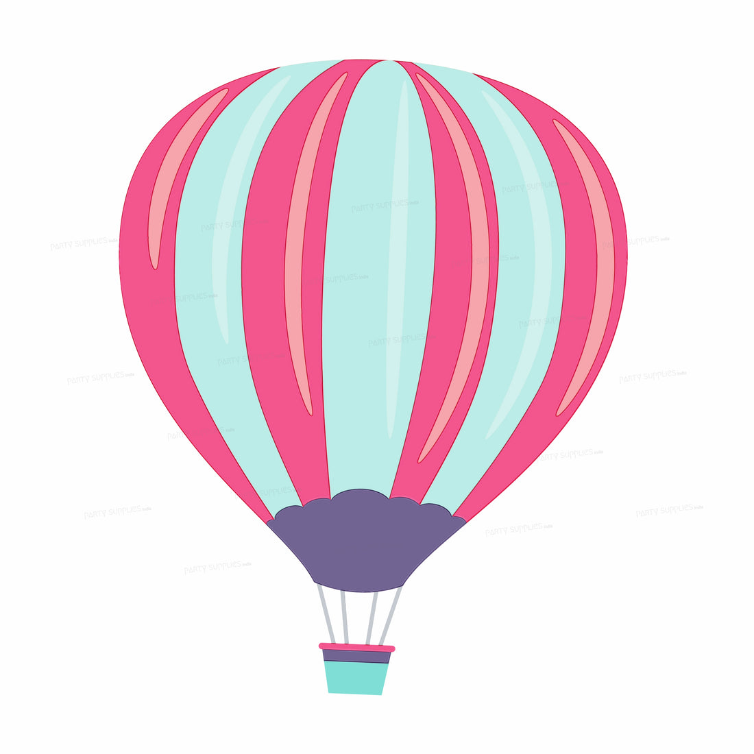 Hot Air Theme girl Parashoot Cutout