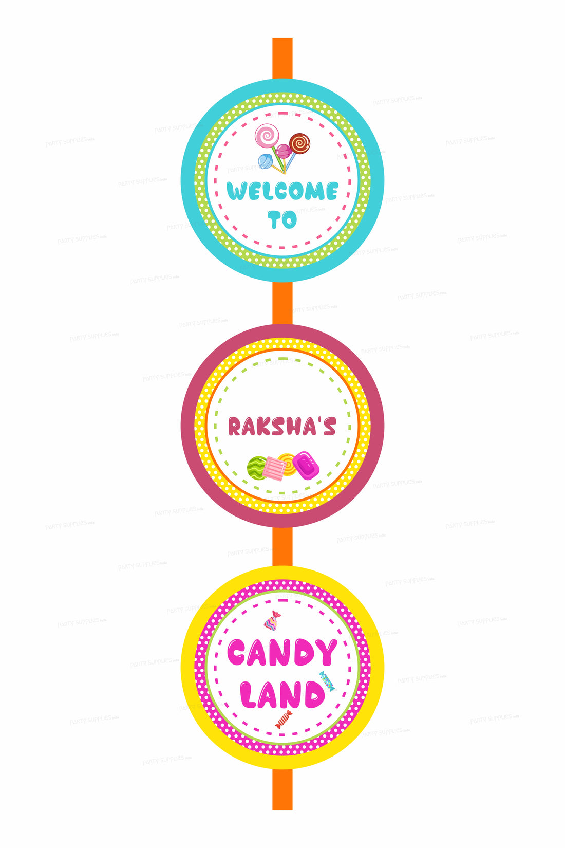 Candy Name Theme Door Poster