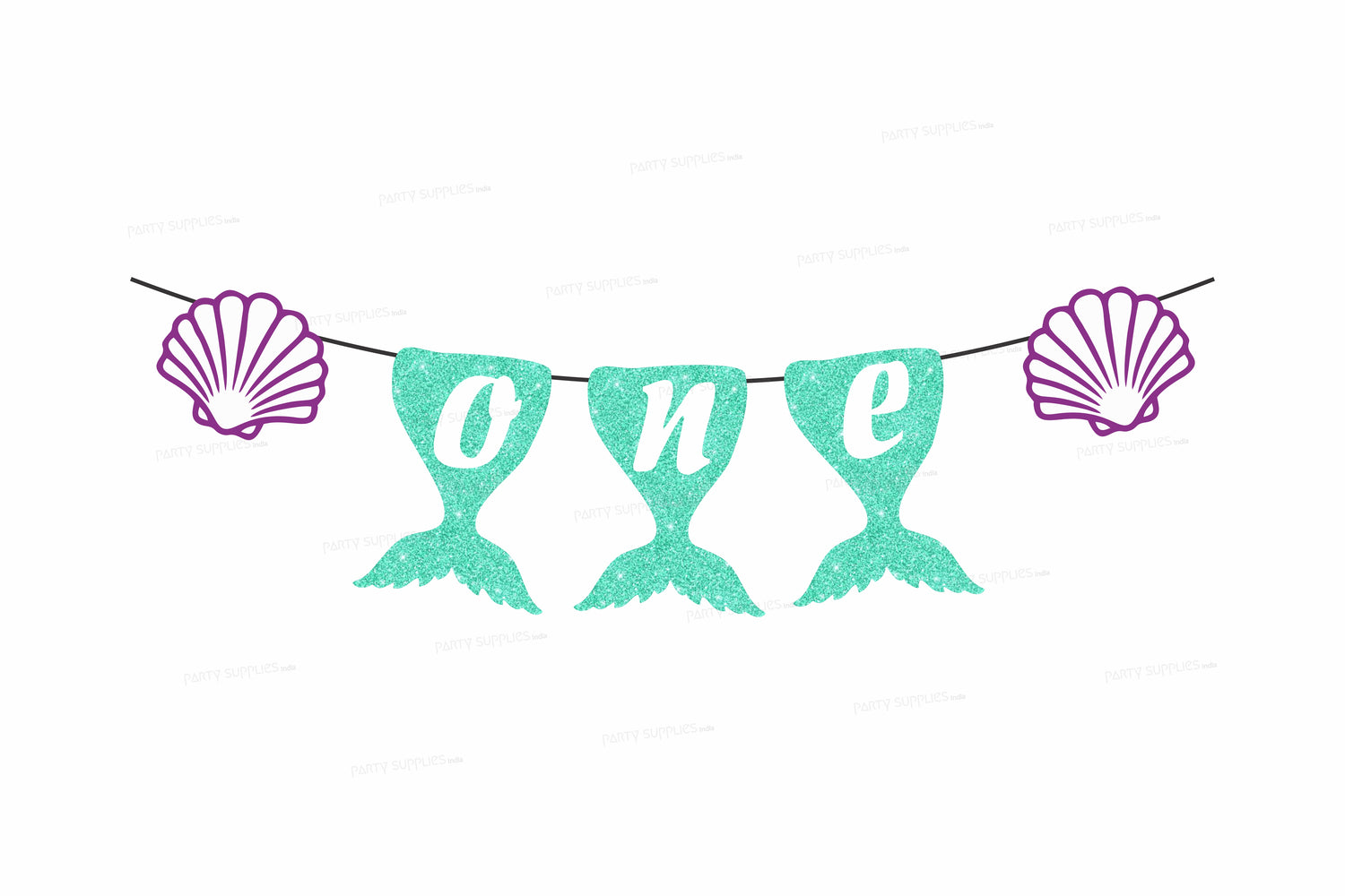 Mermaid Theme Personalized with Baby Age Hanging