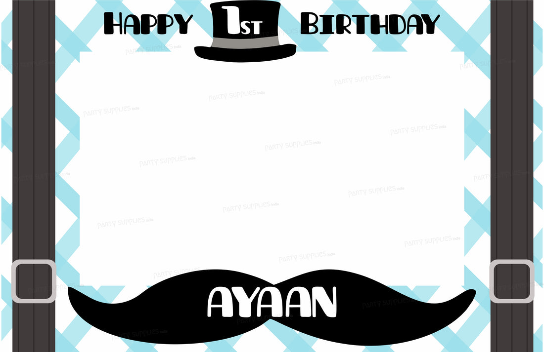 Little Man Theme Personalized Photobooth