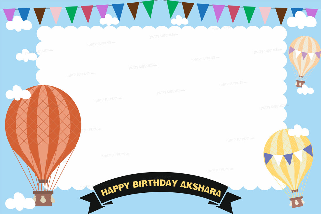 Hot Air Theme girl Photobooth