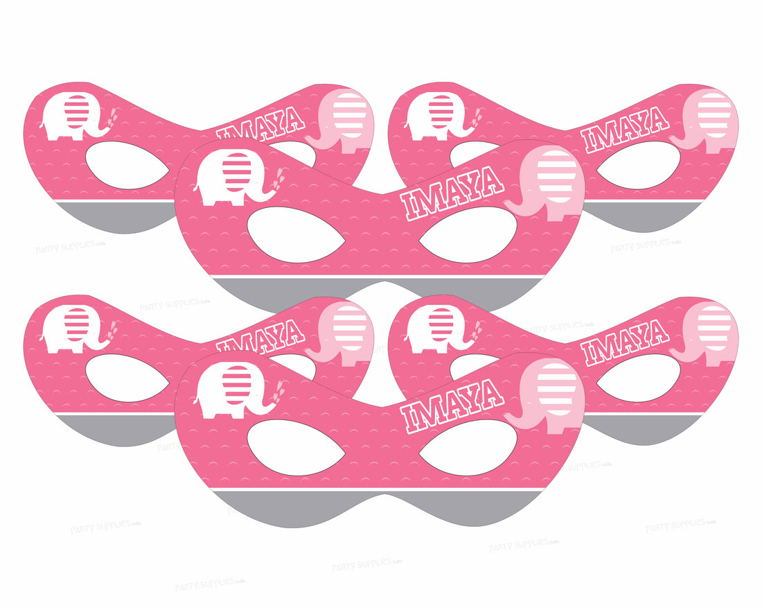 Pink Elephant Theme Eye Mask