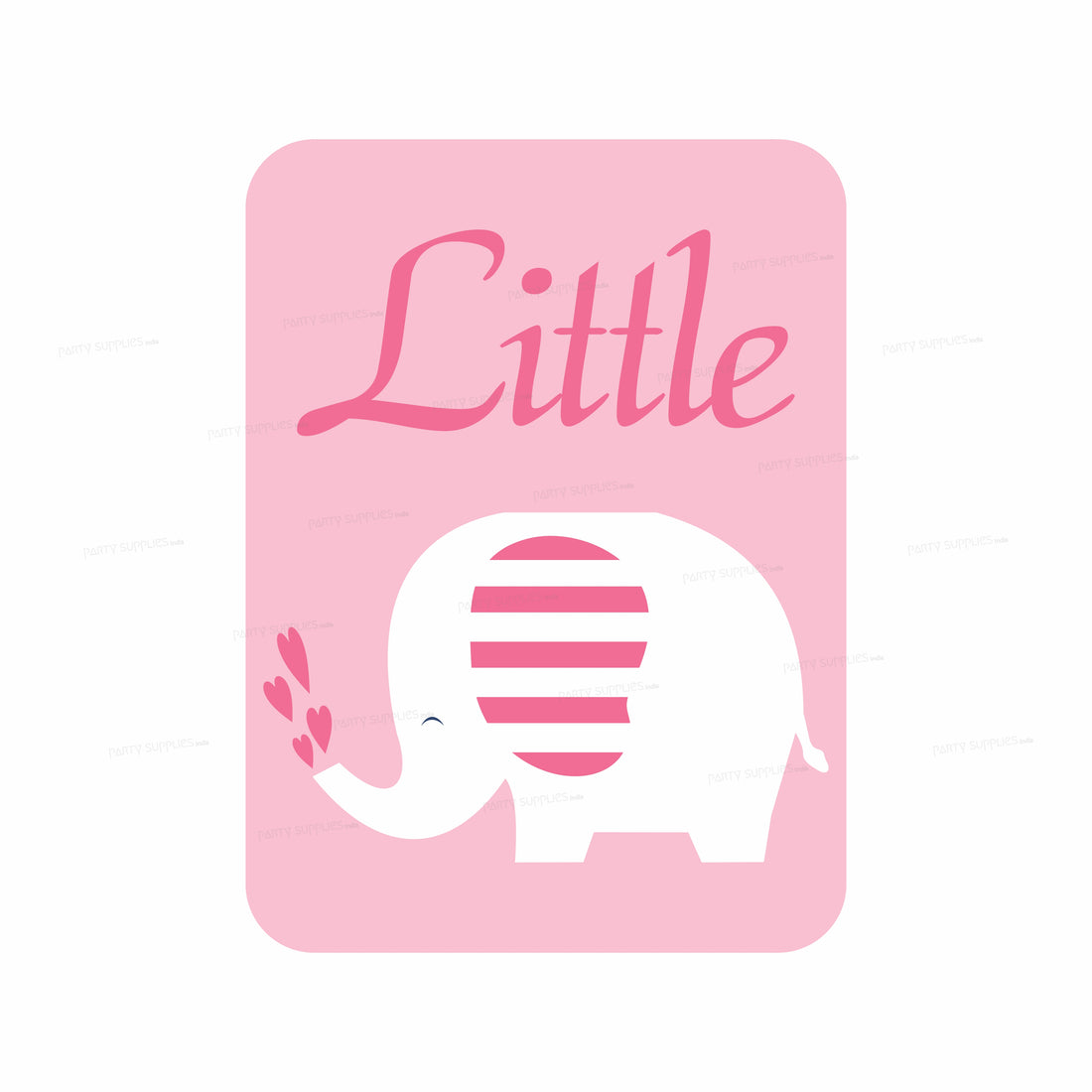 Pink Elephant Theme Cutout PNE-01