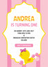 Duck Theme Girl Personalized Invite - image 1 of 2 | Party Supplies India