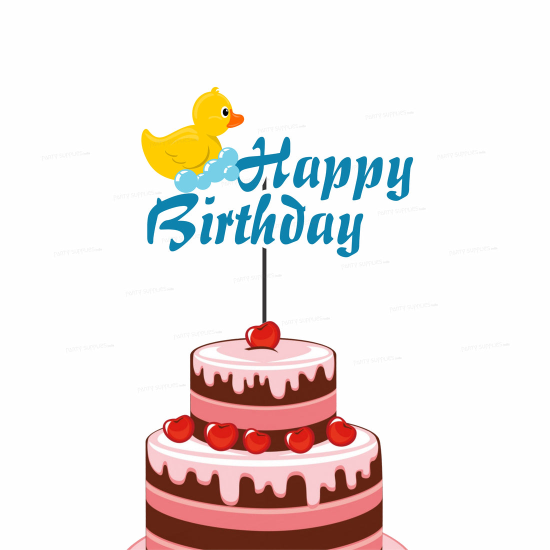 Duck Theme Boy Cake Topper