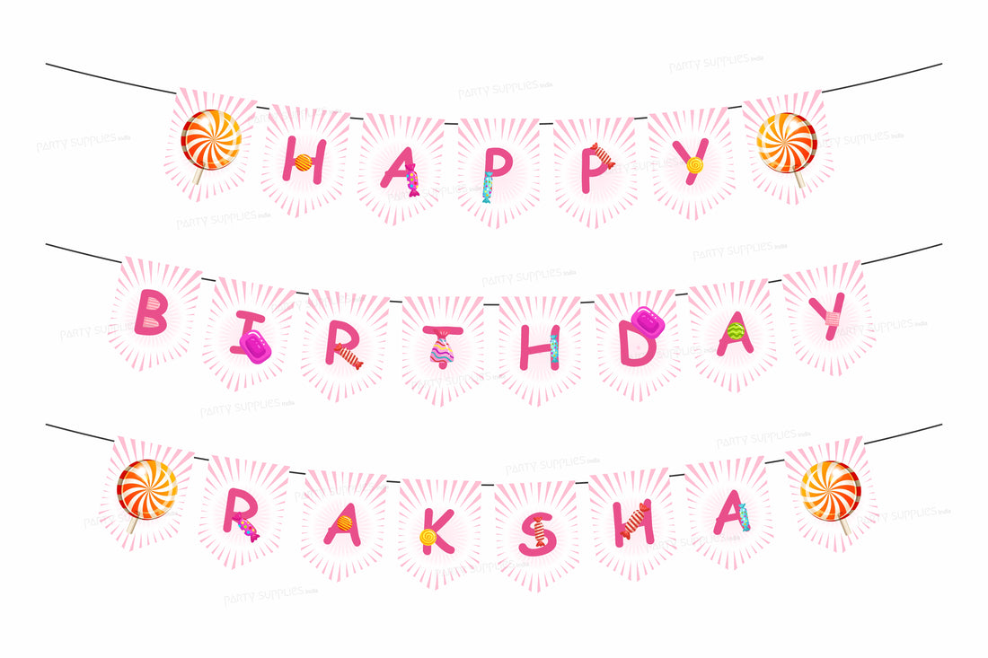 Candy Choco Flag Theme Hanging