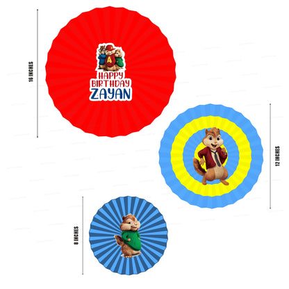 Alvin and Chipmunks  Theme Paper Fan