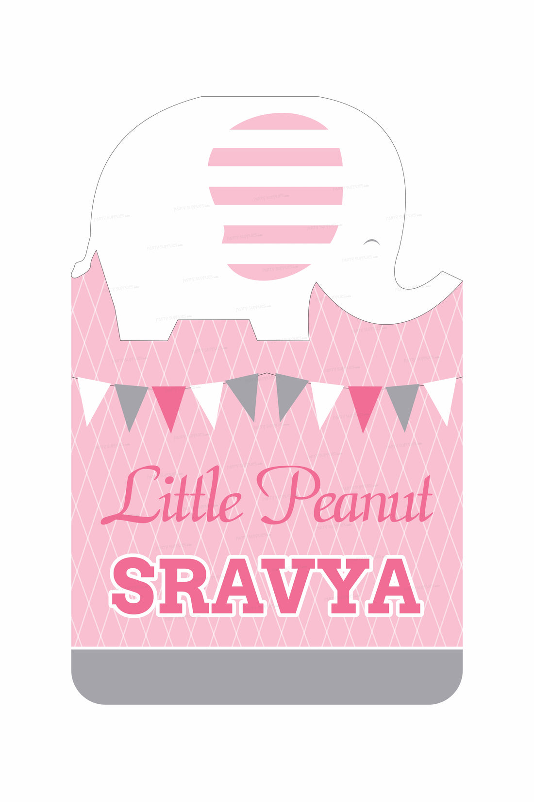 Pink Elephant Theme Welcome Board