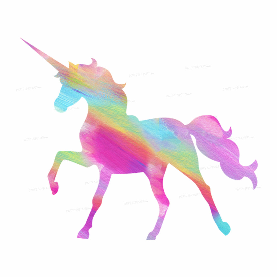 Unicorn Theme Multi-Coloured Horse Cutout