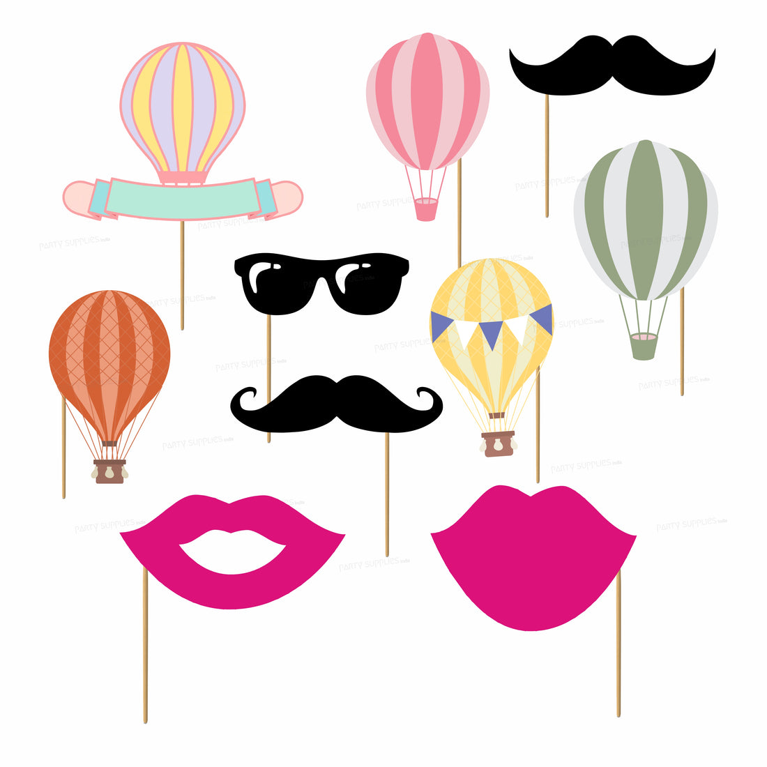 Hot Air Theme girl Props