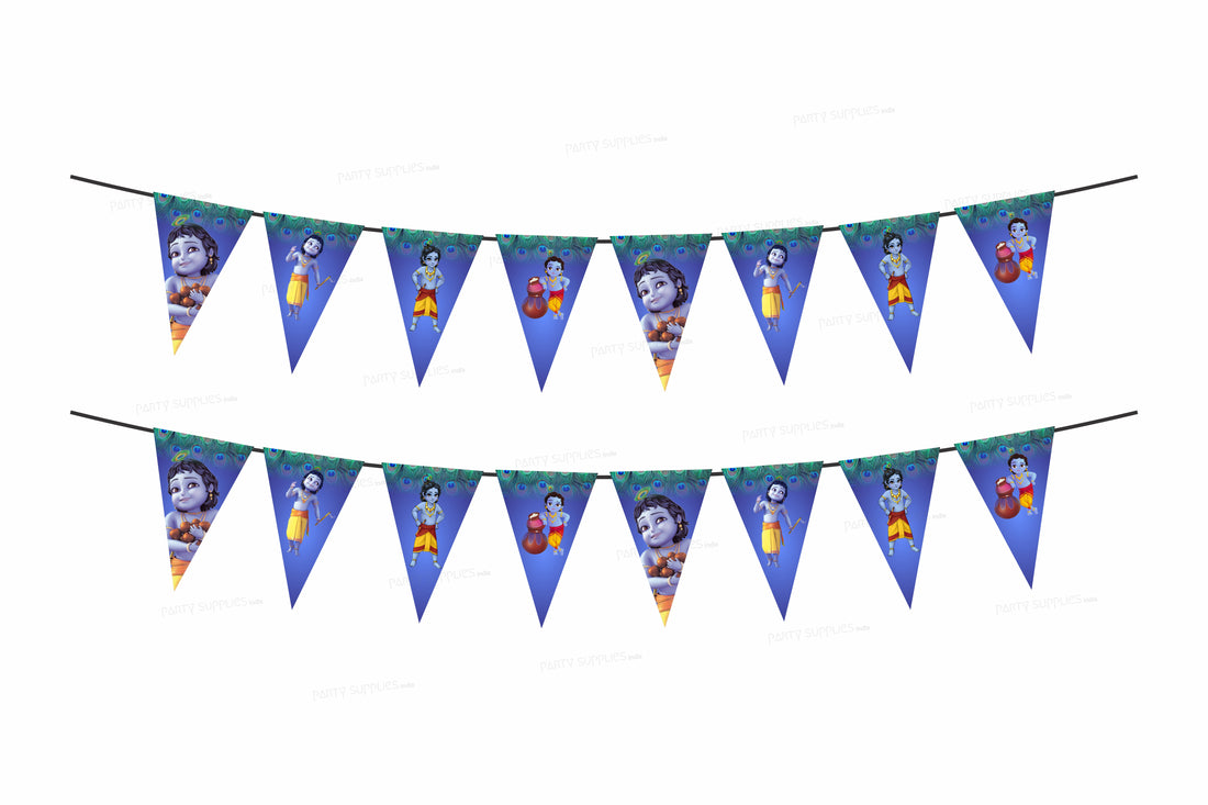 Little Krishna Flag Theme Hanging