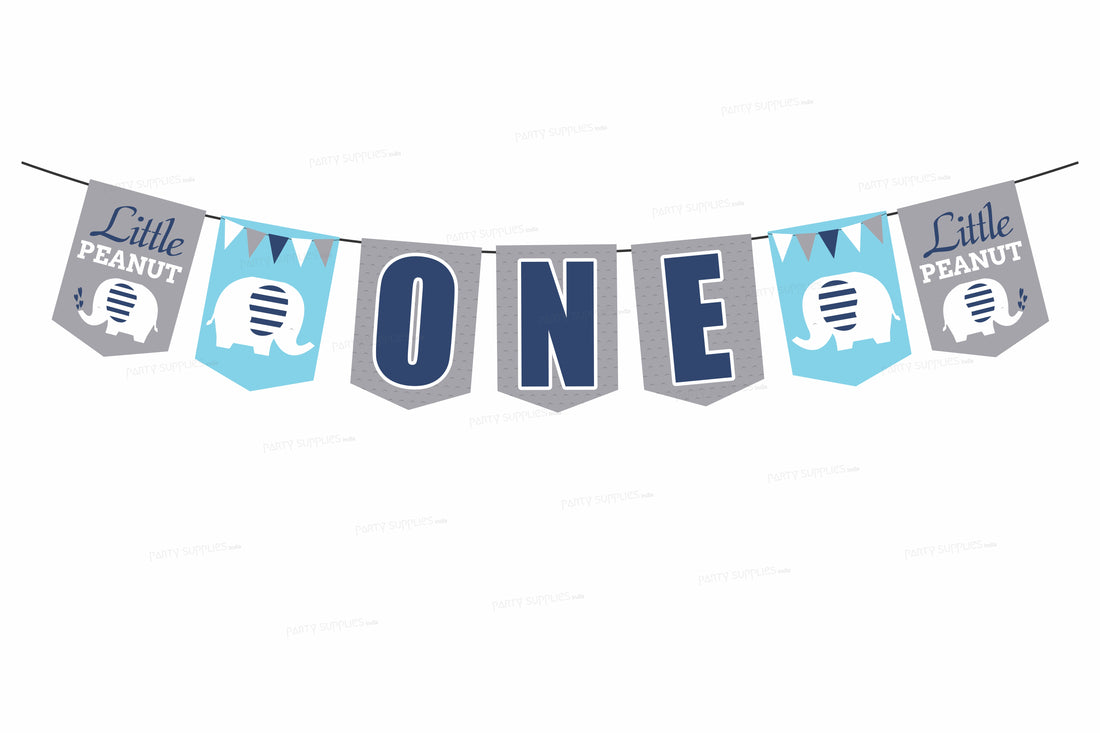 Blue Elephant Theme Flag Hanging