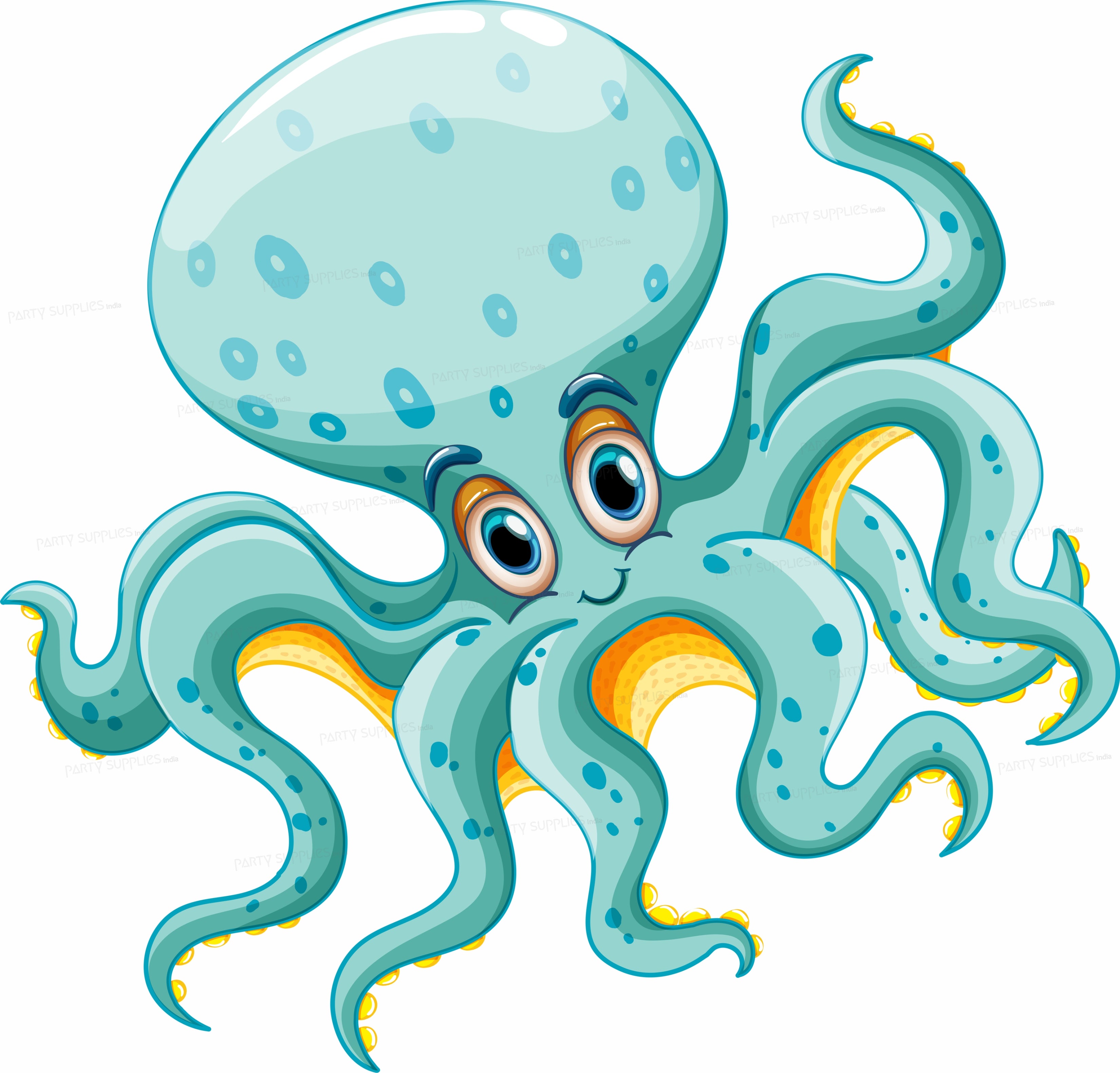 Mermaid Theme Octopus Cutout