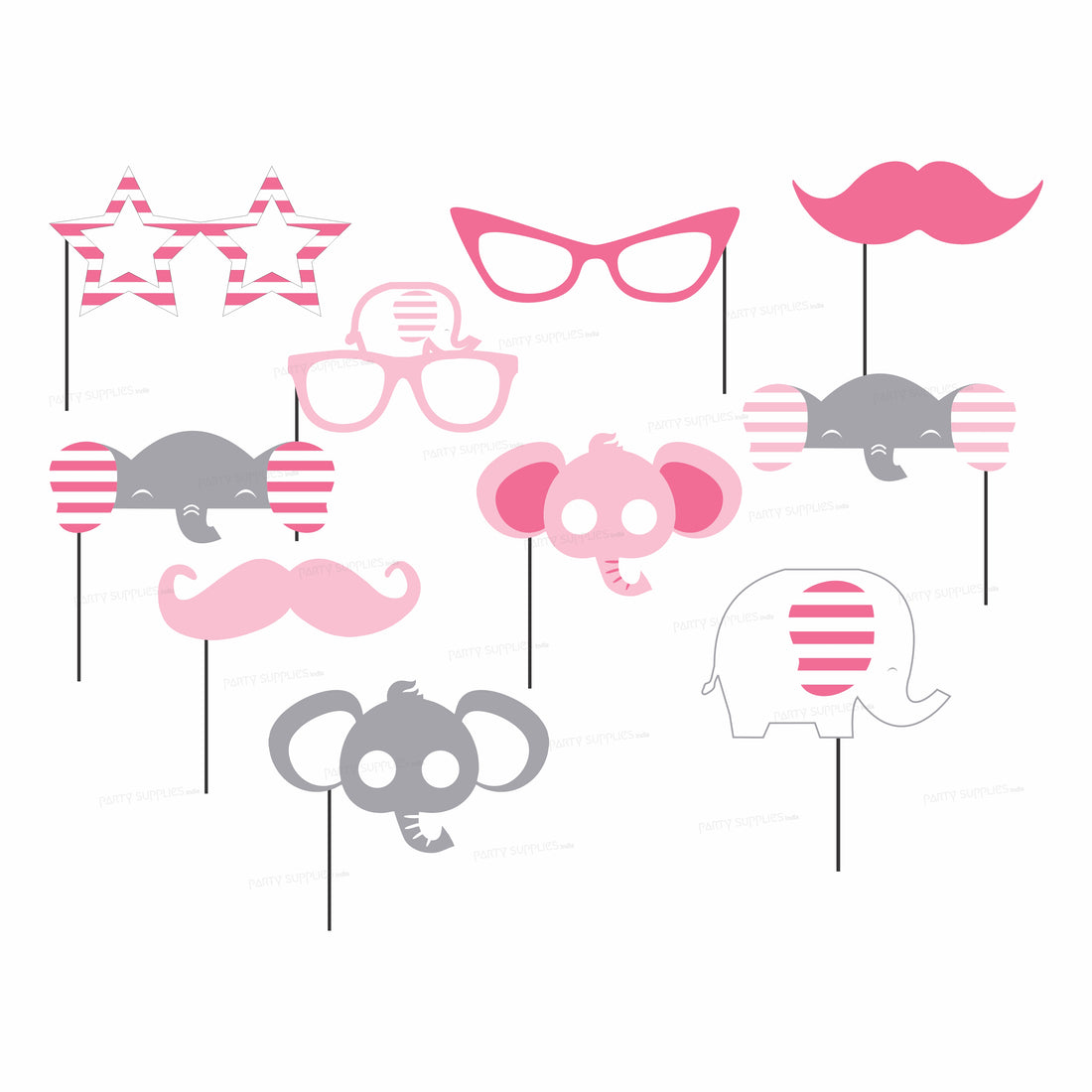 PSI Pink Elephant Theme Props