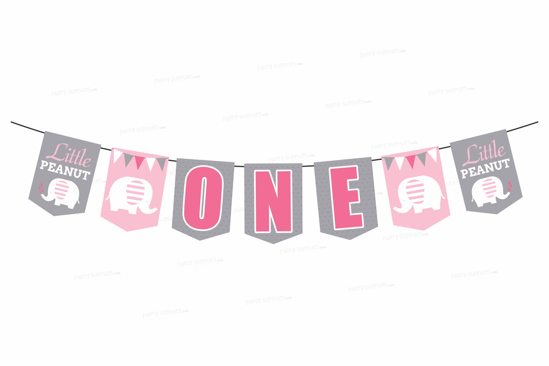 Pink Elephant Theme Flag Hanging