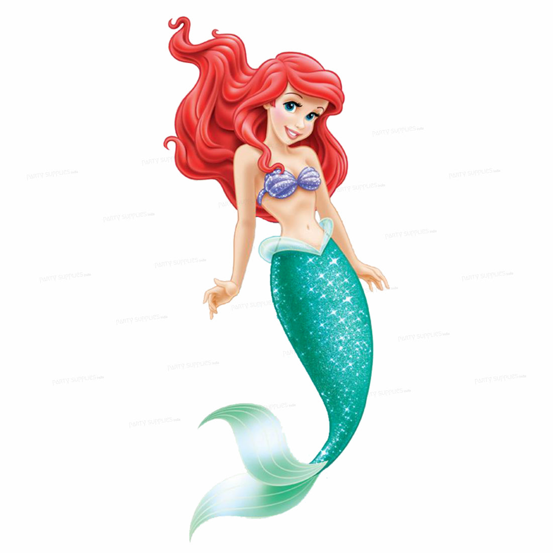 Mermaid Theme Semi-Girl Cutout