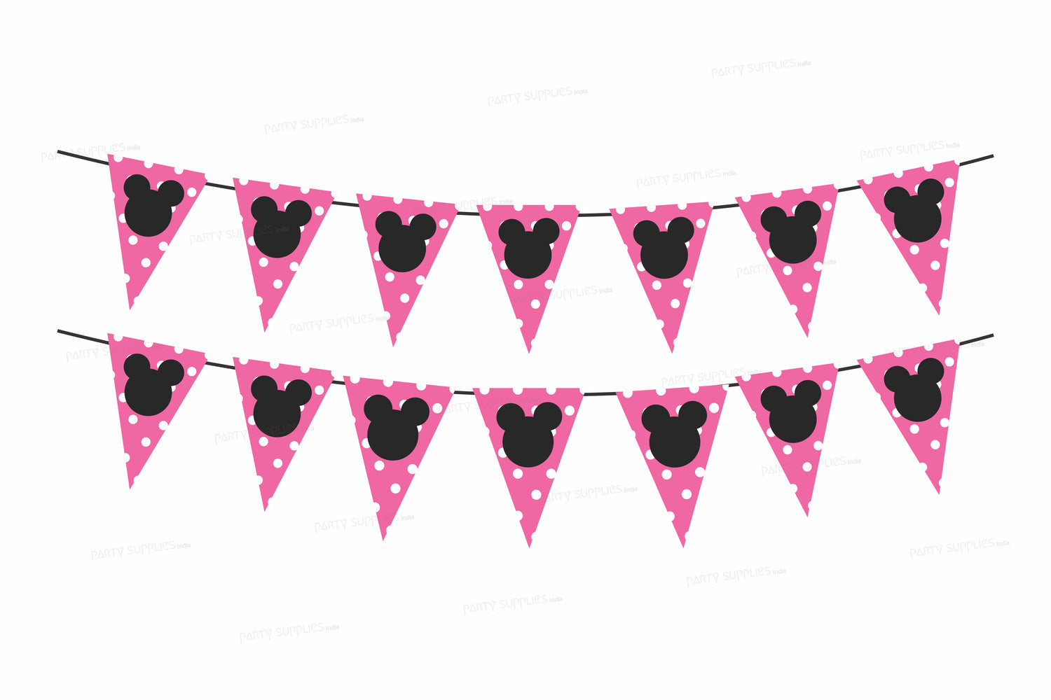 Minnie Mouse Theme Flag Hanging