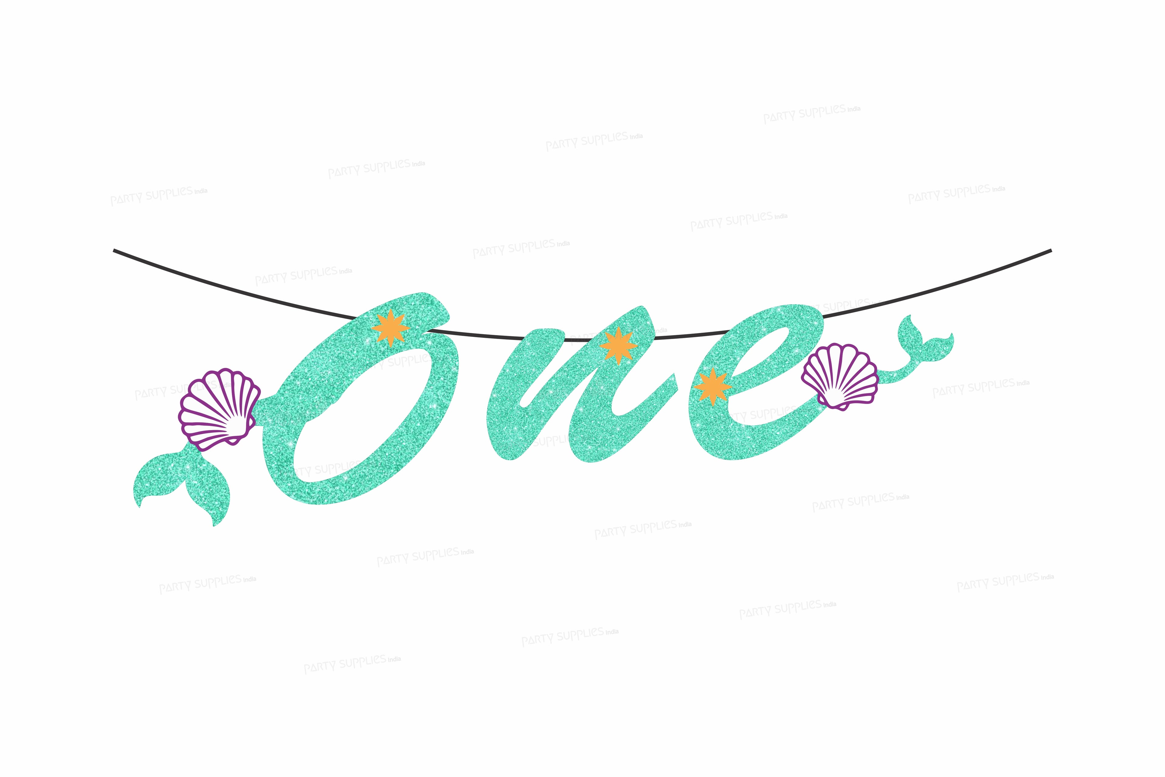 Mermaid Theme Customized with Baby Age Hanging