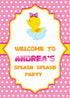 PSI Duck Theme Girl Welcome Board - image 1 of 3 | Party Supplies India