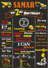 Construction Theme Customized Chalk Board - image 1 of 3 | Party Supplies India