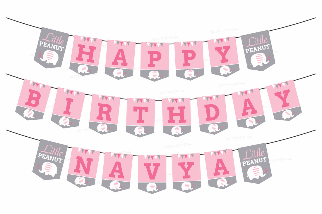 Pink Elephant Theme Customized Hanging