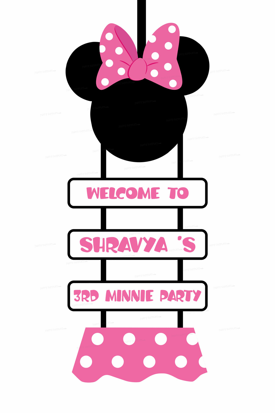 Minnie Mouse Theme Fancy Door Poster