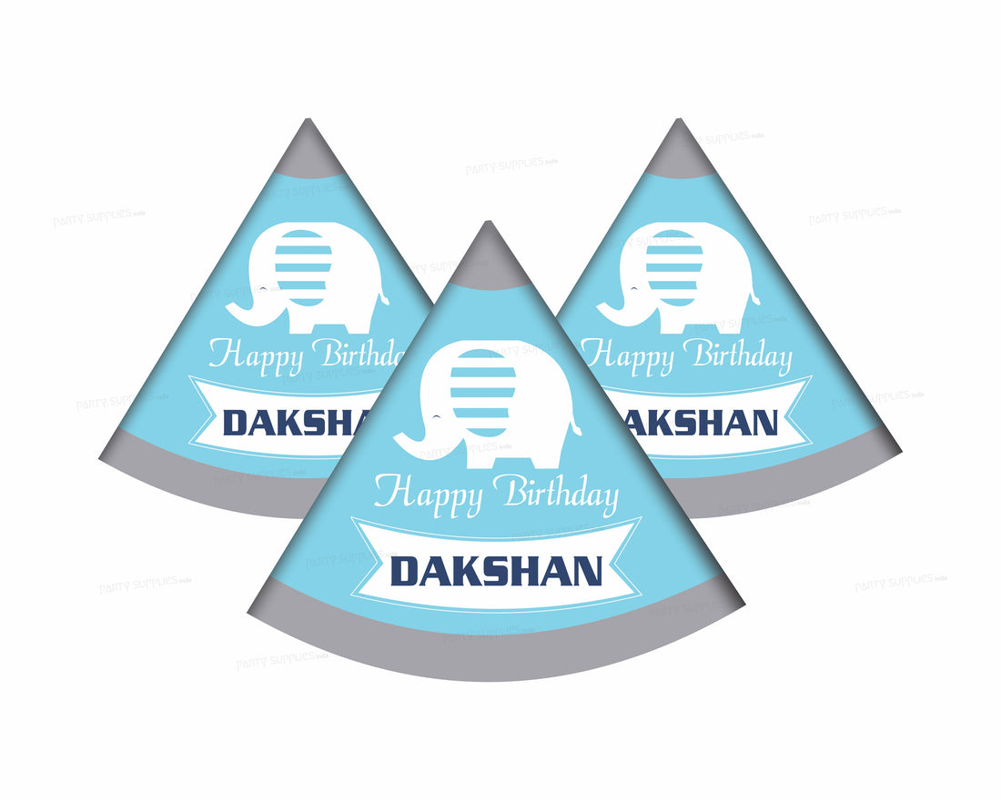 Blue Elephant Theme Customized Hat