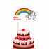 Unicorn Theme Personalized Cake Topper - image 1 of 3 | Party Supplies India