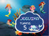 Mermaid Theme Customized Backdrop - 6x4 Ft. - image 1 of 7 | Party Supplies India