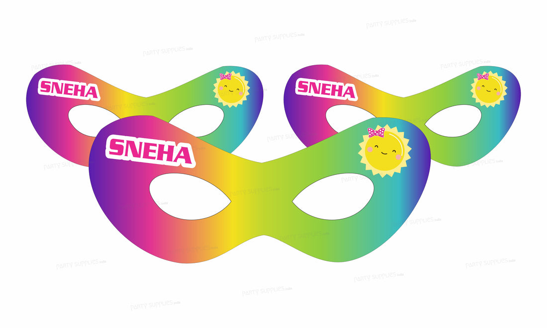 Sunshine Theme Girl Personalized Eye Mask