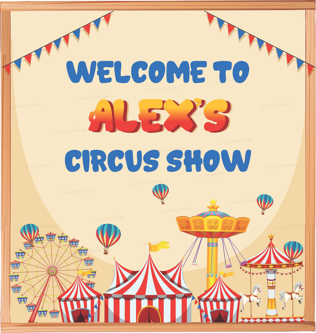 Circus Theme Backdrop