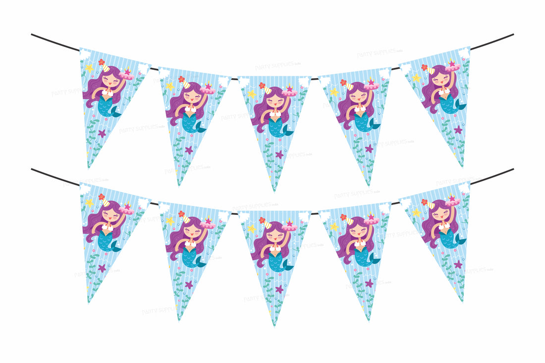 Mermaid Theme photo Flag Hanging