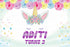 Unicorn Theme Personalized Backdrop - 6X4 fT. - image 1 of 7 | Party Supplies India
