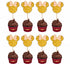 Minnie Mouse Theme Golden Cupcake Topper - image 1 of 3 | Party Supplies India