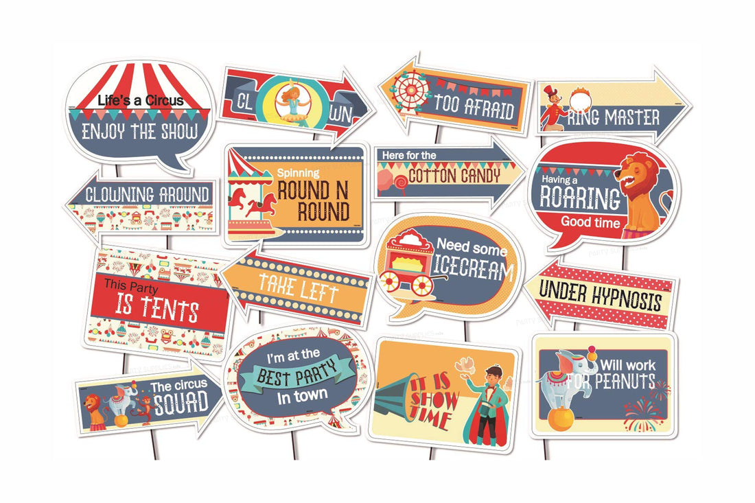 Circus Theme Personalized Props