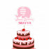 Pink Elephant Theme Cake Topper - image 1 of 3 | Party Supplies India