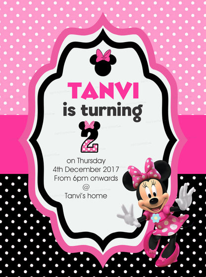 Minnie Mouse Theme Invite