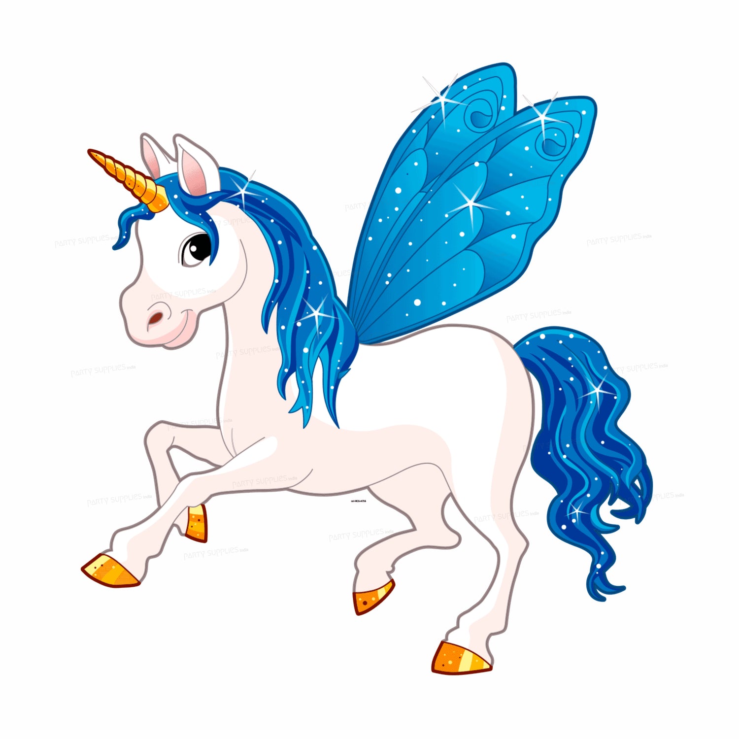 Unicorn Theme Horse with Wings Cutout