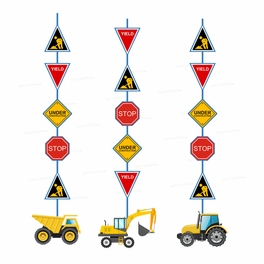 Construction Theme Dangler