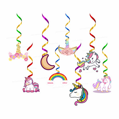 Unicorn Theme Swirls - image 1 of 2 | Party Supplies India