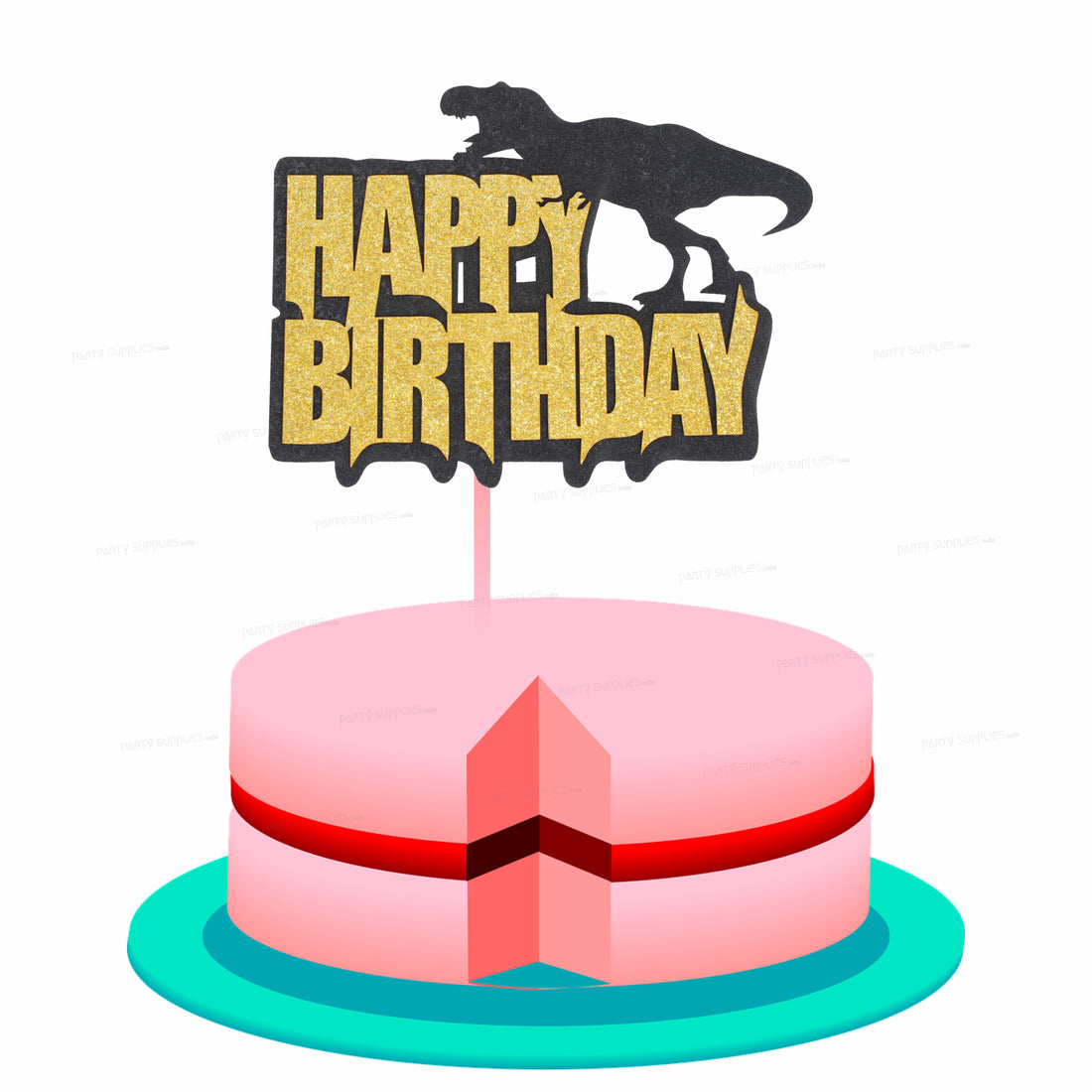 PSI Dinosaur Theme Cake Topper