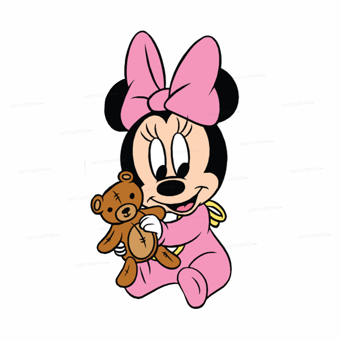 Minnie Mouse with doll Theme Cutout