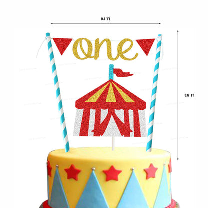 PSI Circus Theme Cake Topper