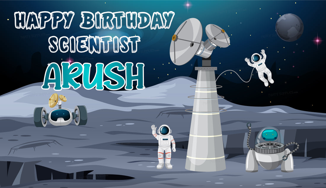 Space Theme Customized Backdrop