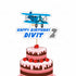 AEROPLANE THEME CUSTOMIZED CAKE TOPPER - image 1 of 3 | Party Supplies India
