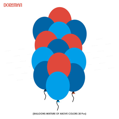 Doraemon Theme Colour 30 Pcs. Balloons