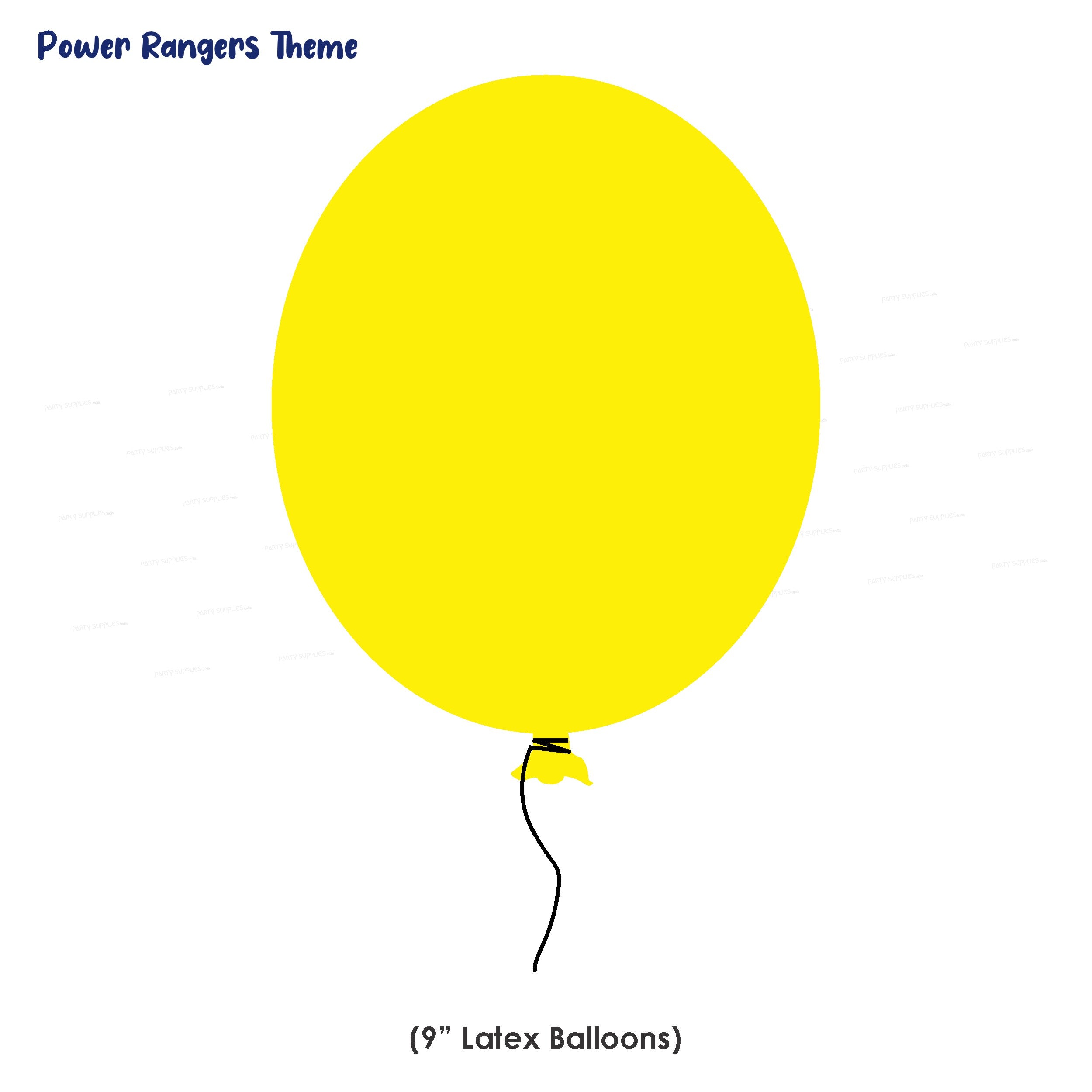 PSI Power Rangers Theme Colour 30 Pcs. Balloons